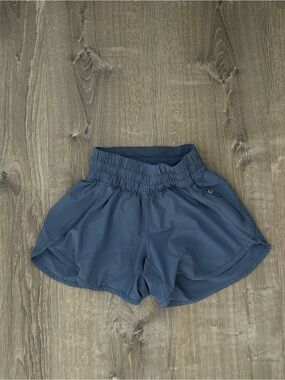 lululemon athletica Women's High-Rise Athletic Shorts in Slate Blue